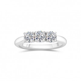 Bague Solitaire Diamant Épaulé "Selena"