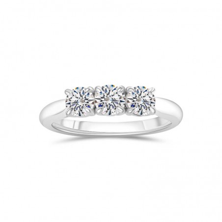 Bague Solitaire Diamant Épaulé "Selena"