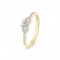 Bague Solitaire Diamant "Everly" Pavée