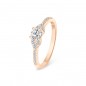 Bague Solitaire Diamant "Everly" Pavée