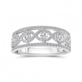 Bague Alliance Diamant "Amour" Infini