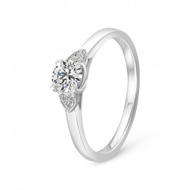 Bague Solitaire Diamant "Princesse"