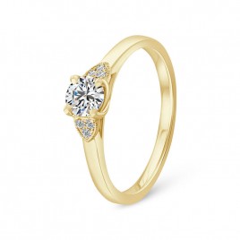 Bague Solitaire Diamant "Princesse"