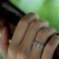 Bague Alliance Diamant "Amour" Infini
