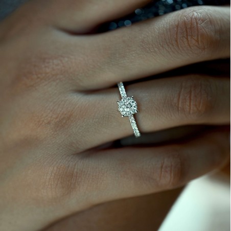 Bague Solitaire Diamant "Elvire"