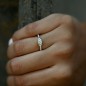 Bague Solitaire Diamant "Everly" Pavée