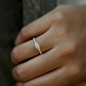 Bague Solitaire Diamant "Everly" Pavée