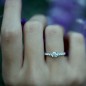 Bague Solitaire Diamant Pavé "Eva"