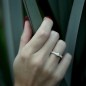 Bague Solitaire Diamant Pavé "Eva"