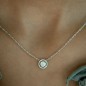 Collier Pendentif Diamant "Romantica"