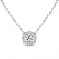 Collier Pendentif Diamant "Romantica"