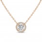 Collier Pendentif Diamant "Romantica"