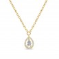 Collier Pendentif Diamant "Ambre"