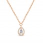 Collier Pendentif Diamant "Ambre"