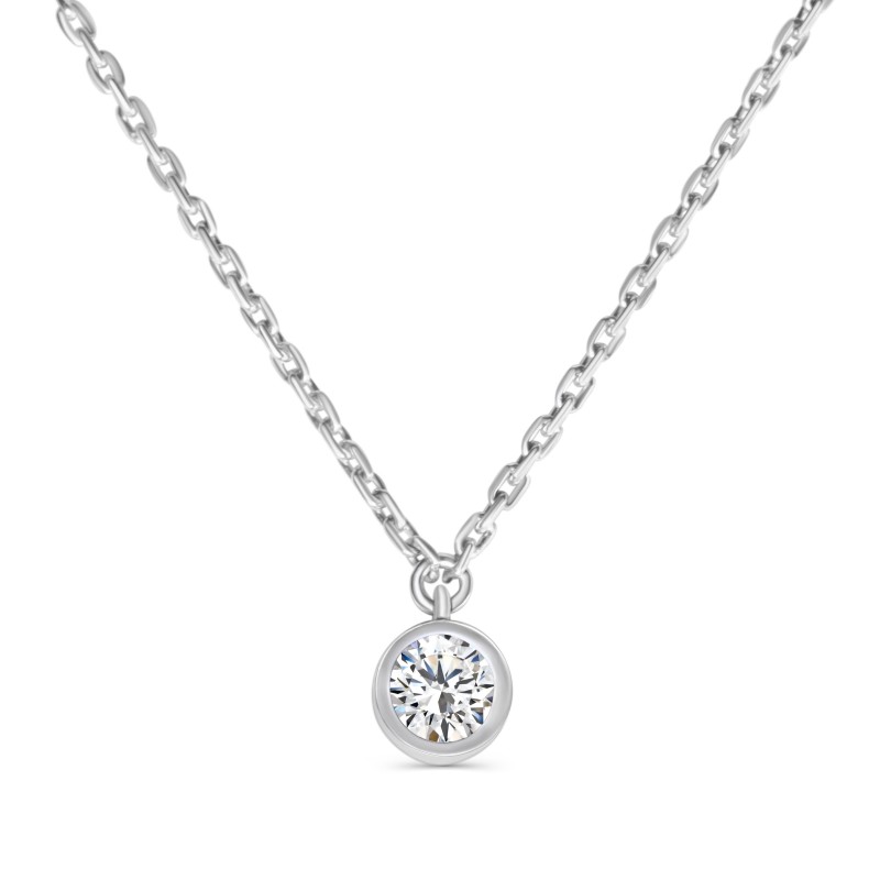 Collier Pendentif Diamant "Louise"