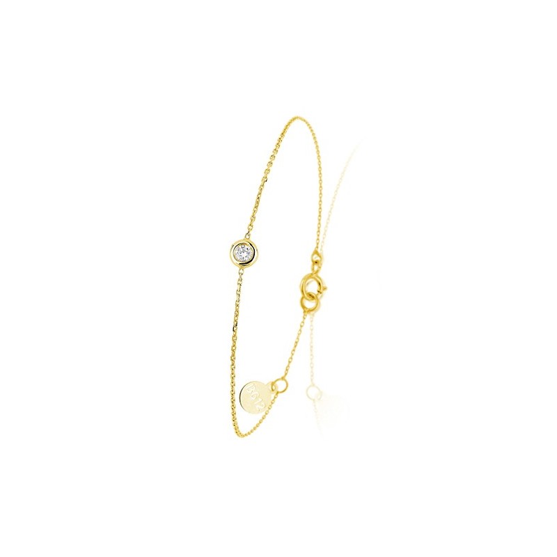 Bracelet Or Diamant 0,20 carats