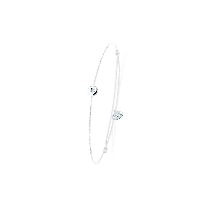 Bracelet Cordon Diamant 0,02 carats